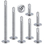 Wensilon（100pcs）#8×2”for Sheet Metal Self-Tapping Screws 410 Stainless Steel - Image 7