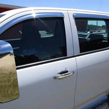 Chrome Side Window Visors Vent Deflector - Image 8