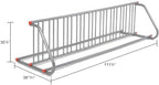 Global Industrial 111" L Double-Sided Grid Bike Rack, 18-Bike Capacity - Image 7