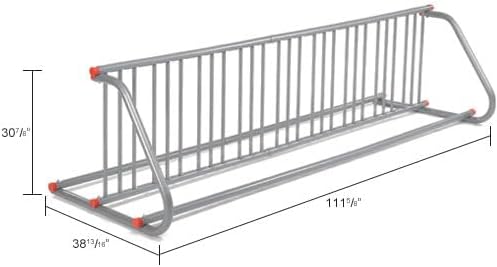 Global Industrial 111" L Double-Sided Grid Bike Rack, 18-Bike Capacity - Image 7