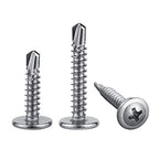 Wensilon（100pcs）#8×2”for Sheet Metal Self-Tapping Screws 410 Stainless Steel - Image 5