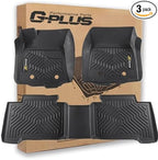 G-PLUS Floor Mats Fit for Toyota Tacoma 2016-2023 Double Cab TPE All Weather by G-PLUS