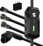 Level 1/2 EV Charger, 16A 110-240V Portable EV Charger by EGevgoer