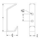 Wall Hooks Double Hook 4-Pack - Image 6