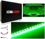 ICBEAMER 12" Green 18 SMDs 2835 LED Strip Light Universal Fit Car Trunk Cargo - Image 6