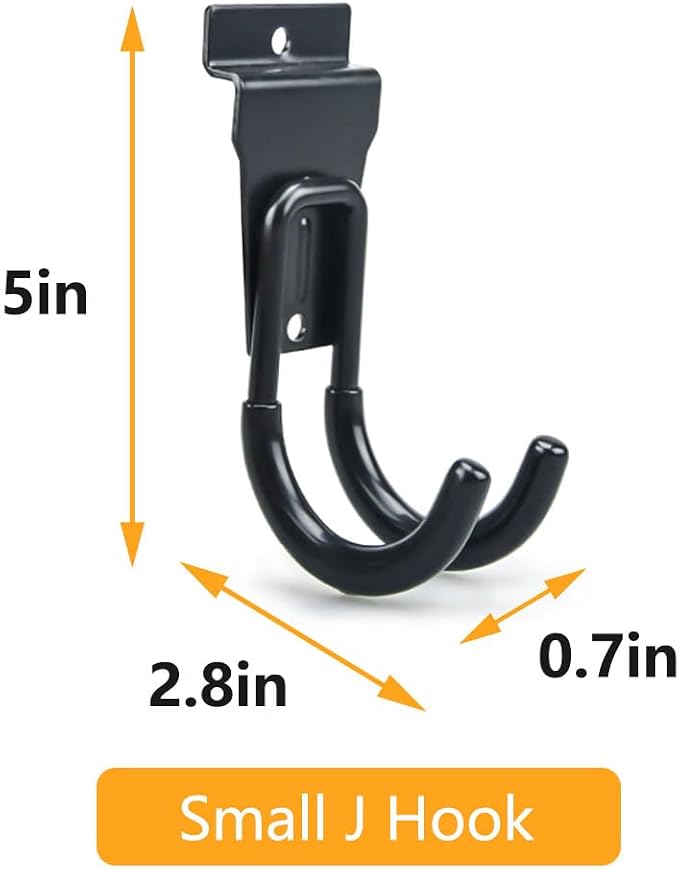 Slatwall Hooks Heavy Duty Slatwall Accessories Small J Hooks Garage Slat Wall - Image 4
