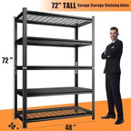 72''H Garage Shelving 3500LBS Capacity Heavy Duty Storage Shelves, Adjustable 5 - Image 3