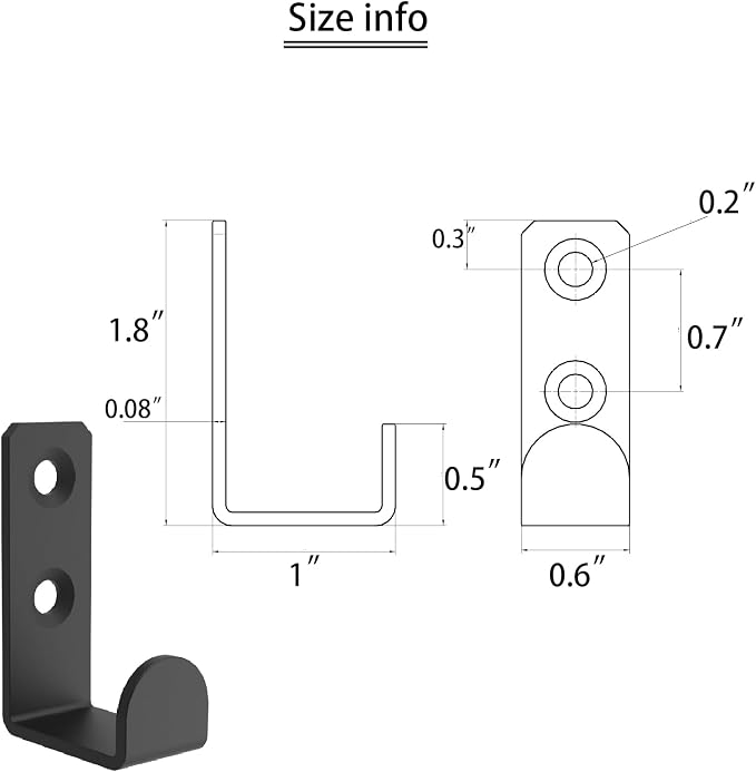 Wall Hooks Coat Hook Robe Hanging Robe & Towel Hooks, Utility Hooks Indoor - Image 4