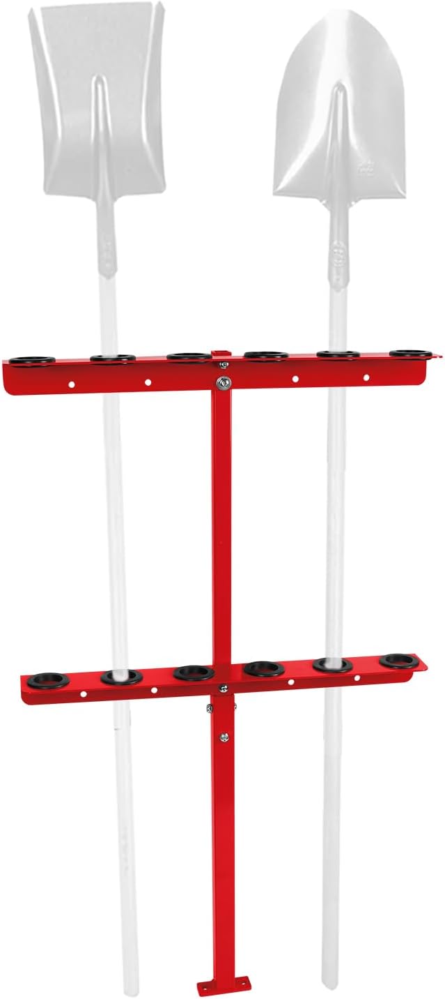 Vertical Hand Rack for Enclosed Landscaping Truck Trailer Garage or Shed Walls by PRINIC