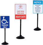 Heavy Duty Cast Iron Sign Post and Base Kit - Image 2