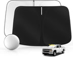 Windshield Sun Shade for Ch-evro-let Silverado 1500 2014-2018 Foldable Sunshade by SULAGIWINDSHIELDSUNSHADE