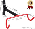 Dirza Bike Wall Mount Bike Hanger 2 Pack Foldable Bicycle Storage Horizontal - Image 4