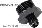 6AN Male Flare to 12AN ORB O-ring Boss Fuel Pump Rail Adapter Fitting Aluminum - Image 2