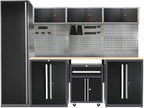 JZD Garage Storage Workbench Set, Metal Industrial Strength Tool Storage System by JZD