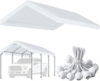 12'x20' Upgraded Carport Replacement Top Canopy Cover by Vanteriam