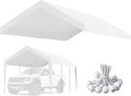 10'x20' Canopy Replacement Cover, Beefull Carport Replacement Canopy - Image 8