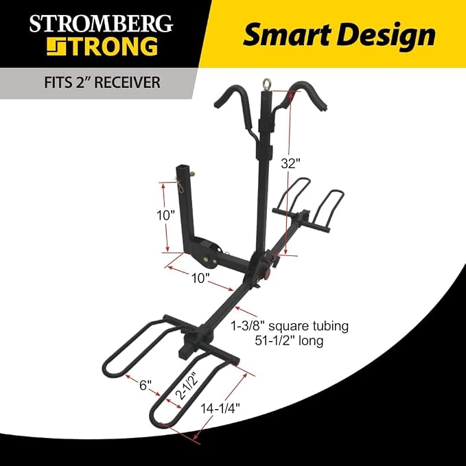 Stromberg Carlson Bike Carrier, Hitch Mount Bike Rack - Image 2