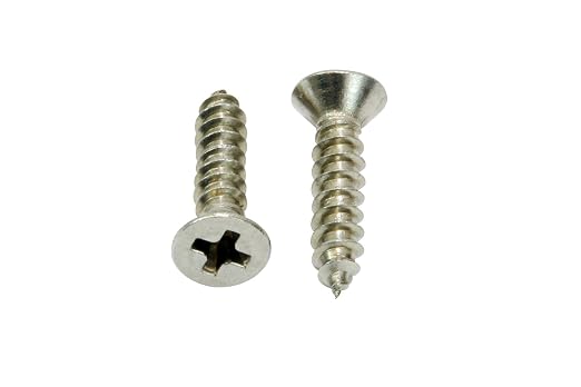 #4 x 3/4" Stainless Flat Head Phillips Wood Screw, 18-8 Stainless Steel Screws - Image 3