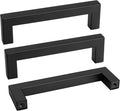 Goldenwarm 1 Pack Black Square Bar Cabinet Pull Drawer Handle Stainless Steel by goldenwarm
