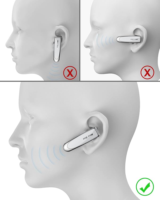 New bee Bluetooth Earpiece V5.0 Wireless Handsfree Headset 24 Hrs Driving 60 - Image 6