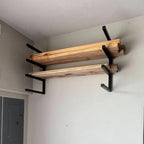 ​Lumber Storage Rack Metal Shelf Brackets, Sturdy Multipurpose Racking - Image 5