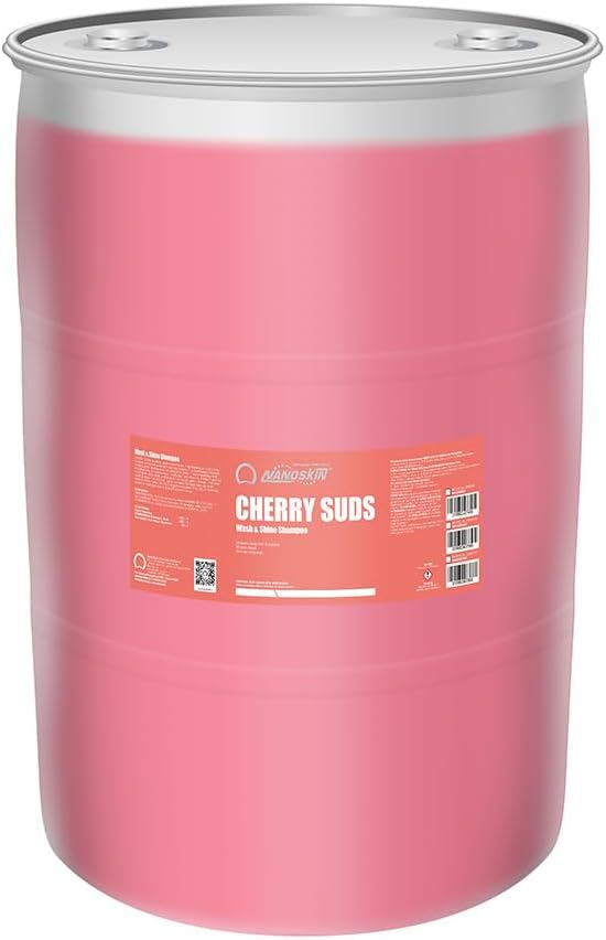 Nanoskin CHERRY SUDS Foaming Car Wash Shampoo 55 Gallons- Works by Nanoskin