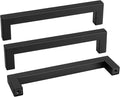 goldenwarm 200 Pack 6-1/4INCH Black Square Bar Cabinet Pull Drawer Handle by goldenwarm