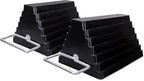 2 Packs Rubber Heavy Duty Wheel Chocks by HOXWELL