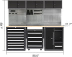 JZD Steel Garage Tool Cabinet System, - Image 2