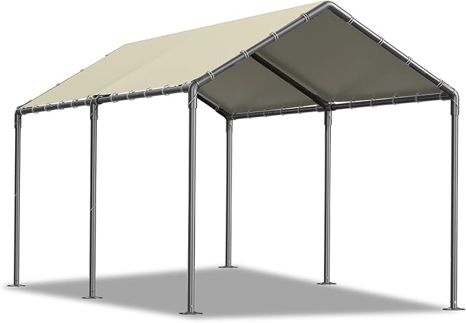 Carport 10x20ft Heavy Duty Car Tent, Portable Garage, Car Shelter, All-Season by GREZONE