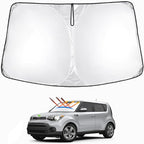 T TGBROS Windshield Sun Shade for Kia Soul 2020-2025 Accessories Foldable Sun by TTGBROS