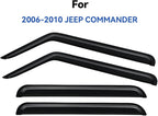Window Visors Rain Guards for 2006-2010 Jeep Commander, Out-Channel Window Vent - Image 2