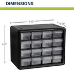 Akro-Mils 16-Drawer Plastic Drawer Storage Cabinet - Image 3