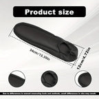 Automotive Black Cloth Fabric Armrest Covers - Image 2