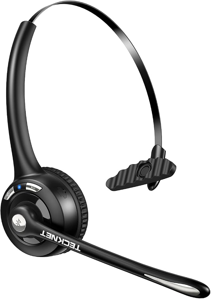 TECKNET Bluetooth Headset, Wireless Headset by Tecknet
