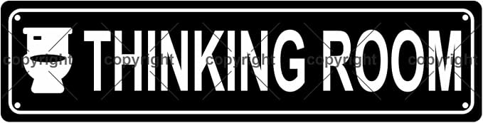 THINKING ROOM Space Metal Tin Street Sign Bar Cafe Garage Cave Home Room Wall by Unknown