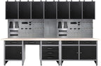 JZD Metal Storage Cabinet Organizer Set System, by JZD