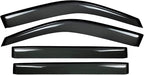4pcs Outside Mount Style Window Rain Guards Durable Side Wind Deflectors Dark - Image 2