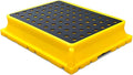 Drum Containment Spill Pallet, Industrial Nestable Oil Drums Leak-Proof Tray by PFCDZDU