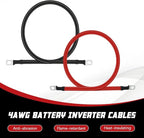 4 AWG Battery Cable 4FT 4 Gauge Pure Copper Battery Inverter Cables - Image 2