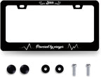 Jesus Cross License Plate Frame Funny Christian License Plate Holder Stainless by RNKATIH