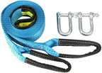 Heavy Duty Tow Strap with Safety Metal Hooks 5M, 8T Strong Break strengthened by BuyNow