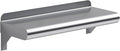 AmGood 6" X 16" Stainless Steel Wall Shelf | Metal Shelving | Garage, Utility by AmGood