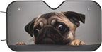 Pug Dog Car Windshield Sunshade Front Window Sun Visor Protector Foldable - Image 9