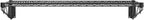 14" x 48" Black Epoxy Wire Wall Mount Shelf - Image 4