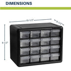 Akro-Mils 16-Drawer Plastic Drawer Storage Cabinet - Image 2