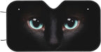 Black cat Eyes Car Windshield Sunshade Front Window Sun Visor Protector - Image 9