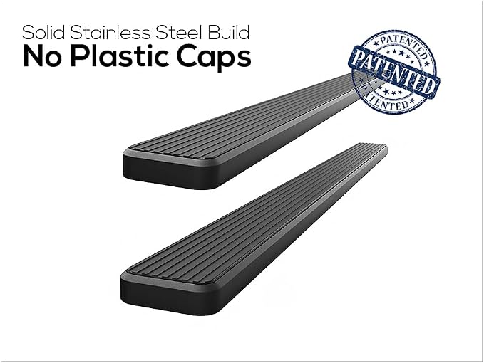 APS Running Boards 6in Black Compatible - Image 4
