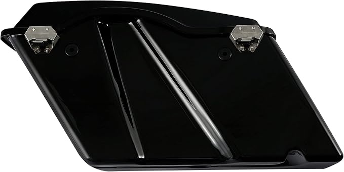 XFMT Hard Saddlebags Saddle Bag Turnk W/Chrome Conversion Brackets - Image 5