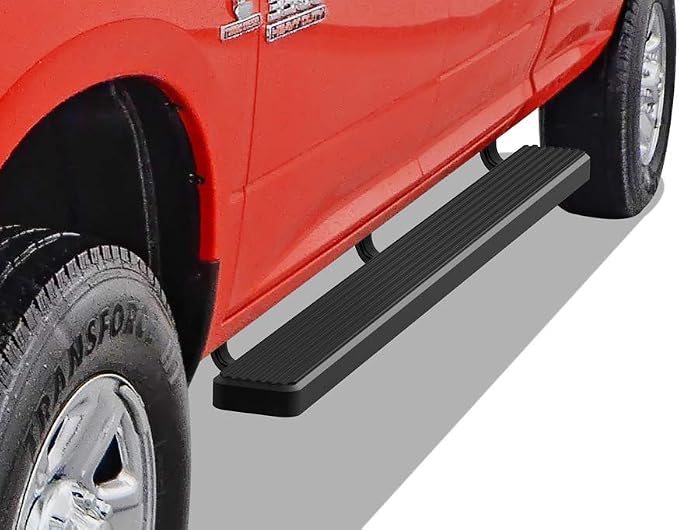 APS Running Boards 6in Black Compatible by APS